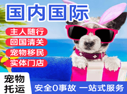 天水麦积山机场邮寄国际宠物托运 【国